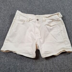 Levis 515 Cutoff Shorts Womens 10 White Denim Stretch Zip Fly Casual Summer